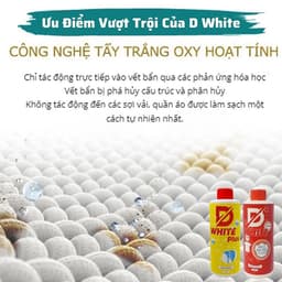 Xịt Tẩy Trắng Quần Áo D-White 500ml – Làm Sáng Quần Áo, Loại Bỏ Vết Ố Cứng Đầu 7