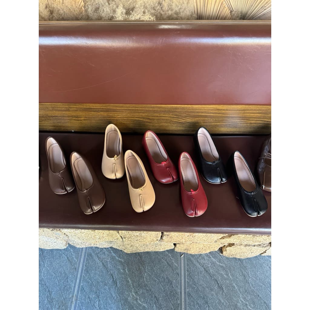 (Form chuẩn) giày búp bê xẻ mũi ngựa SS02 có hộp Fullbox QC