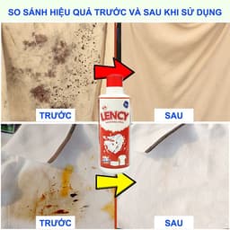 Xịt Tẩy Trắng Quần Áo LENCY 500ml – Làm Sáng Quần Áo, Loại Bỏ Vết Ố Cứng Đầu 2