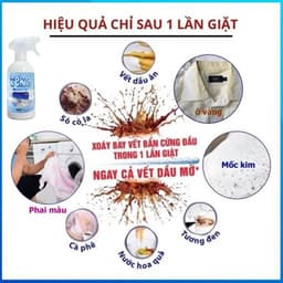 Xịt Tẩy Trắng Quần Áo TERO Chính Hãng 500ml – Làm Sáng Quần Áo, Loại Bỏ Vết Ố Cứng Đầu 2