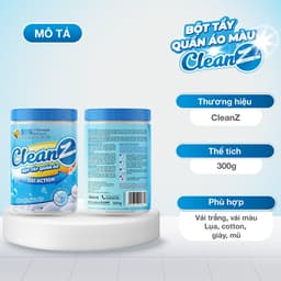 Bột Tẩy Trắng Quần Áo Enzyme Sinh Học CLEANZ 300g – Tẩy Ố Vàng, Làm Sáng Quần Áo Nhanh 9