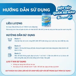 Bột Tẩy Trắng Quần Áo Enzyme Sinh Học CLEANZ 300g – Tẩy Ố Vàng, Làm Sáng Quần Áo Nhanh 3