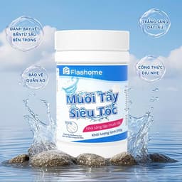 Bột Tẩy Trắng Quần Áo FLASH HOME 250G – Tẩy Ố Vàng, Làm Sáng Quần Áo Nhanh 6