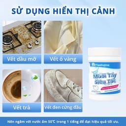 Bột Tẩy Trắng Quần Áo FLASH HOME 250G – Tẩy Ố Vàng, Làm Sáng Quần Áo Nhanh 8