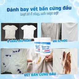 Bột Tẩy Trắng Quần Áo FLASH HOME 250G – Tẩy Ố Vàng, Làm Sáng Quần Áo Nhanh 2