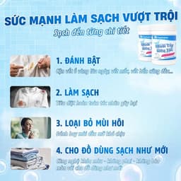 Bột Tẩy Trắng Quần Áo FLASH HOME 250G – Tẩy Ố Vàng, Làm Sáng Quần Áo Nhanh 4