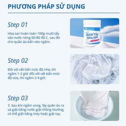 Bột Tẩy Trắng Quần Áo FLASH HOME 250G – Tẩy Ố Vàng, Làm Sáng Quần Áo Nhanh 9