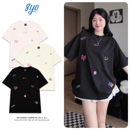 Áo Thun Thêu 8YO CRAYON Tee Cotton Mềm Mịn Mát - Áo Phông Local Brand Unisex Nam Nữ Form Rộng 1