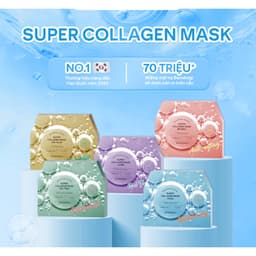 Hộp 10 Miếng Mặt Nạ Giấy Banobagi Mask Super Collagen Vitamin Viên Thuốc Dưỡng Trắng Da Cấp Ẩm Phục Hồi Giảm Mụn 30ml 3