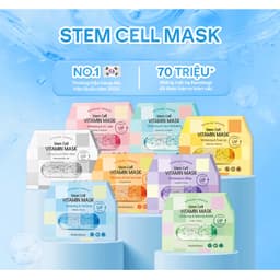 Hộp 10 Miếng Mặt Nạ Giấy Banobagi Mask Super Collagen Vitamin Viên Thuốc Dưỡng Trắng Da Cấp Ẩm Phục Hồi Giảm Mụn 30ml 4