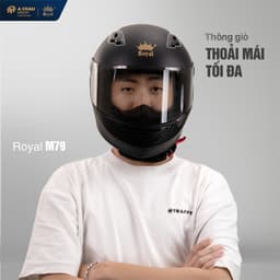 [FULLFACE ĐỘC QUYỀN] Mũ Bảo Hiểm Fullface Royal M79 Kính Trà Chính Hãng, Đi Phượt Cao Cấp Cho Nam Nữ 9