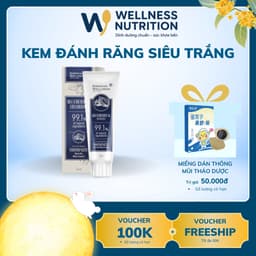 Kem đánh răng than hoạt tính việt quất từ thảo mộc Siberian Wellness Làm trắng răng, sạch mảng bám, 1