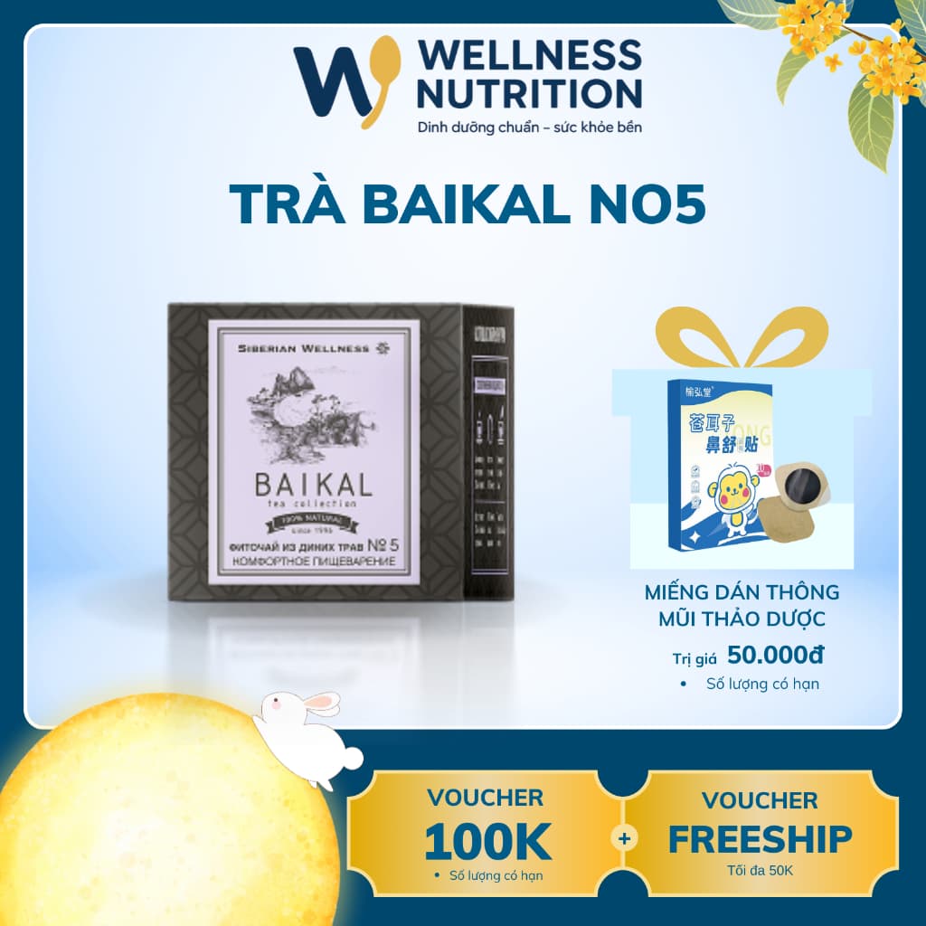 Thực phẩm bảo vệ sức khỏe Trà thảo mộc Baikal tea collection Herbal tea №5 trà tiêu hóa