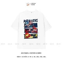 Áo thun bé trai AVENGERS form rộng ISEE VN, áo spider man chất cotton 4c premium thấm hút, chất vải dày dặn - ISTH01 2