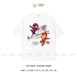 Áo thun bé trai AVENGERS form rộng ISEE VN, áo spider man chất cotton 4c premium thấm hút, chất vải dày dặn - ISTH01 6