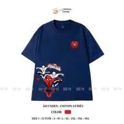 Áo thun bé trai AVENGERS form rộng ISEE VN, áo spider man chất cotton 4c premium thấm hút, chất vải dày dặn - ISTH01 7