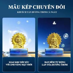 Nước Hoa Ô Tô CARLOX Tượng Phật Quan Thế Âm Chạy Năng Lượng Mặt Trời Tỏa Hương Thơm Mát Nhẹ Nhàng 7