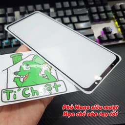 [Nhám Chống Vân Tay] Kính CL ASUS ROG PHONE 7/ ROG 7 Ultimate Cường Lực Mờ AG FULL Viền Bóng 3