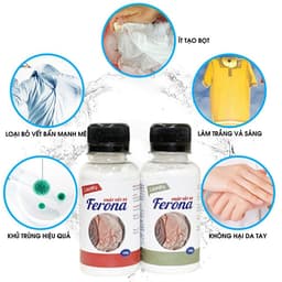 Cặp Tẩy Lem Màu Quần Áo 𝗙𝗲𝗿𝗼𝗻𝗮 200g – Khử Loang Màu, Tẩy Ám Màu Nhanh 7