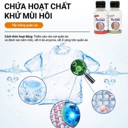 Cặp Tẩy Lem Màu Quần Áo 𝗙𝗲𝗿𝗼𝗻𝗮 200g – Khử Loang Màu, Tẩy Ám Màu Nhanh 5
