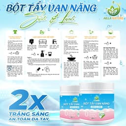 Bột Tẩy Đa Năng Siêu Sạch Ailla 500g Chính Hãng – Tẩy Ố Vàng, Khử Mùi, Làm Sáng Bề Mặt 7