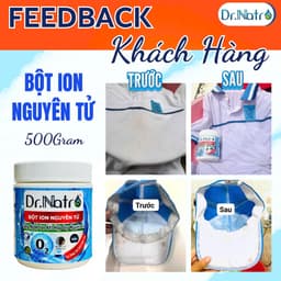 Bột Tẩy Đa Năng Siêu Sạch Dr Natro 500g – Tẩy Ố Vàng, Dầu Mỡ, Mốc Cứng Đầu 8