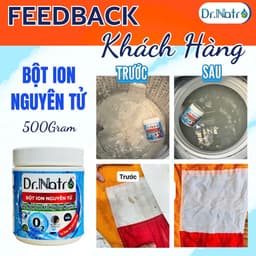 Bột Tẩy Đa Năng Siêu Sạch Dr Natro 500g – Tẩy Ố Vàng, Dầu Mỡ, Mốc Cứng Đầu 7