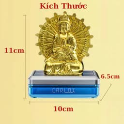 Nước Hoa Ô Tô CARLOX Tượng Phật Quan Thế Âm Chạy Năng Lượng Mặt Trời Tỏa Hương Thơm Mát Nhẹ Nhàng 8