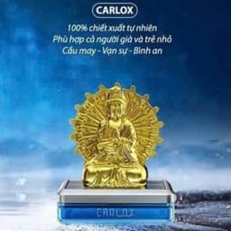 Nước Hoa Ô Tô CARLOX Tượng Phật Quan Thế Âm Chạy Năng Lượng Mặt Trời Tỏa Hương Thơm Mát Nhẹ Nhàng 5