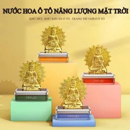 Nước Hoa Ô Tô CARLOX Tượng Phật Quan Thế Âm Chạy Năng Lượng Mặt Trời Tỏa Hương Thơm Mát Nhẹ Nhàng 6