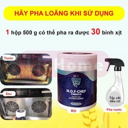 Bột Tẩy Đa Năng Siêu Sạch MOF Chano 500g – Tẩy Ố Vàng, Dầu Mỡ, Mốc Cứng Đầu 3