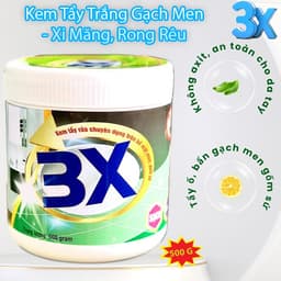 Kem Tẩy Rửa Gạch Men Đa Năng 3X 500g – Tẩy Ố Vàng, Mốc Đen, Cặn Bẩn Cứng Đầu 8