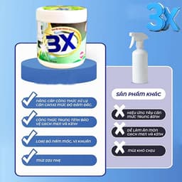 Kem Tẩy Rửa Gạch Men Đa Năng 3X 500g – Tẩy Ố Vàng, Mốc Đen, Cặn Bẩn Cứng Đầu 2