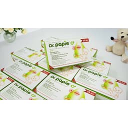 Gạc rơ lưỡi Dr Papie - Hộp 60 gói chính hãng, bảo vệ sức khỏe răng miệng trẻ em. 3