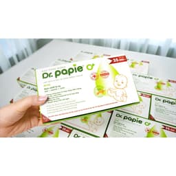 Gạc rơ lưỡi Dr Papie - Hộp 60 gói chính hãng, bảo vệ sức khỏe răng miệng trẻ em. 9