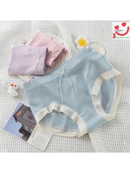 Sét 5 Quần Lót Nữ Cotton Kháng Khuẩn Gân Tăm Không Đường May co dãn 4 chiều 8