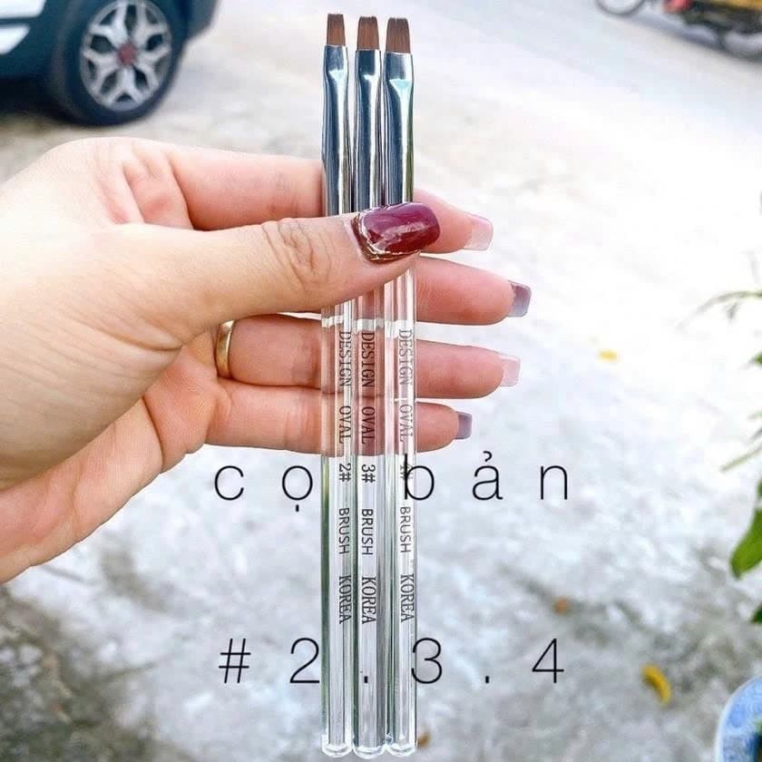 Cọ Đắp Gel, cọ bản, vẽ hoa chuyên Nghiệp nail bảo an