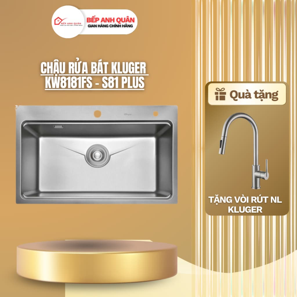 Chậu rửa bát Kluger KW8181FS – S81 Plus | HÀNG CHÍNH HÃNG