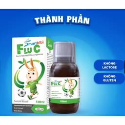 Smartbibi Flu C (chai 100ml) Siro Cảm Cúm, Giúp Giảm Đau Rát Họng, Viêm Họng Do Cảm Lạnh,> BUN BUN SHOP 5