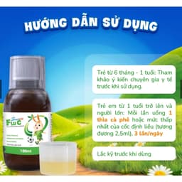 Smartbibi Flu C (chai 100ml) Siro Cảm Cúm, Giúp Giảm Đau Rát Họng, Viêm Họng Do Cảm Lạnh,> BUN BUN SHOP 2