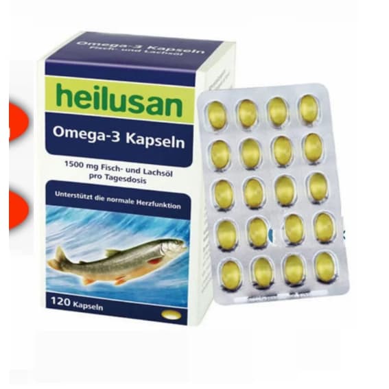Heilusan Omega 3 Kapseln hộp 120 viên)bổ sung Omega 3 (EPA, DHA) Vitamin E,hỗ trợ phát triển não bộ,> BUN BUN SHOP