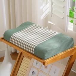 gối cao su non vỏ kẻ cooton loại 1(100% hàng nhập) 2