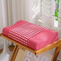 gối cao su non vỏ kẻ cooton loại 1(100% hàng nhập) 1
