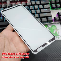 [Nhám Chống Vân Tay] Kính CL ASUS ROG PHONE 2 Cường Lực Mờ AG FULL Viền Bóng 3