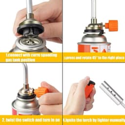 Đầu khò gas công ngiệp 816 lửa lớn nhiệt độ cao lên đến 1350 độ tiện dụng 9