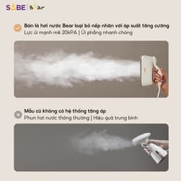 Bàn Ủi Hơi Nước Bear IR-4H15H, Công Suất 1500w - Tay Cầm Xoay 180 Độ, Hàng Chính Hãng 4