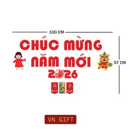 Set decor Chữ Gỗ trang trí tết độc đáo kèm băng dính sẵn, trang trí tết Bính ngọ 2026, decor nhà cửa hàng quán 6