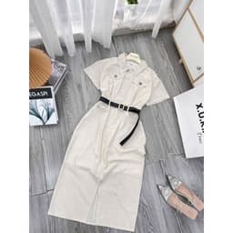 xukadress- Đầm kem sơmi thanh lịch, đơn giản, sang chảnh dễ mặc mọi dịp 9