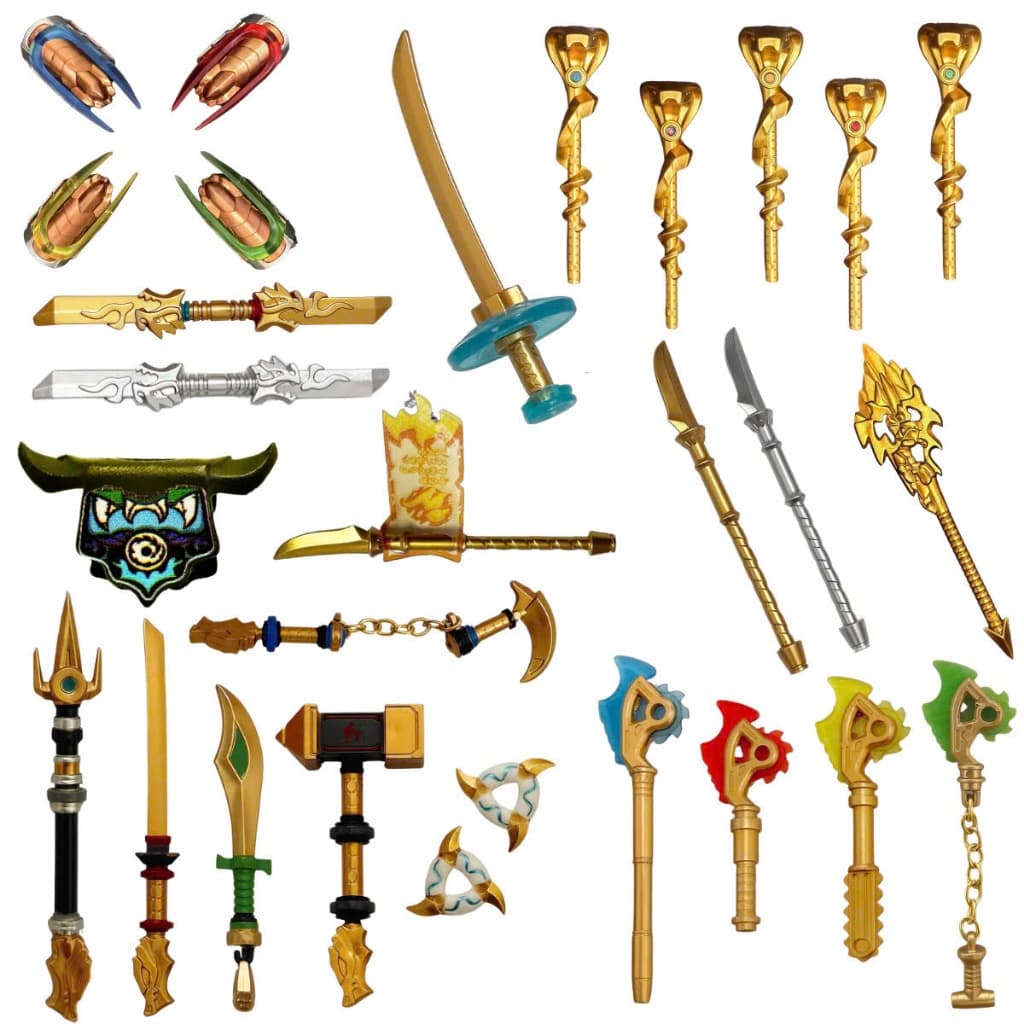 [ Có sẵn ] Đồ chơi lắp ráp phụ kiện Custom Găng thời gian - Trượng rắn - Kiếm moro - Trượng gar