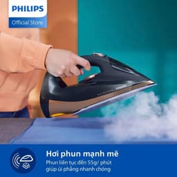 Bàn Ủi Hơi Nước Philips DST7510/80 3200W -  Công Suất Mạnh, Trượt Xả Cặn, Tự Ngắt Khi Quá Nhiệt 3
